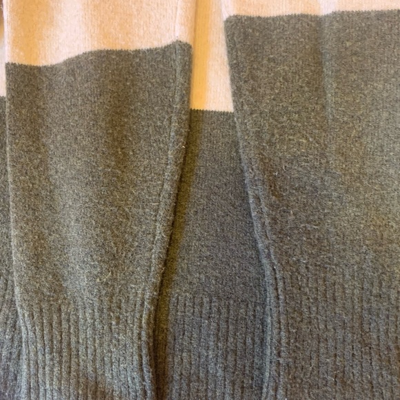 J.Crew three stripe sweater. Women’s Small Cream, Tan, Green. Super Soft - Picture 7 of 8